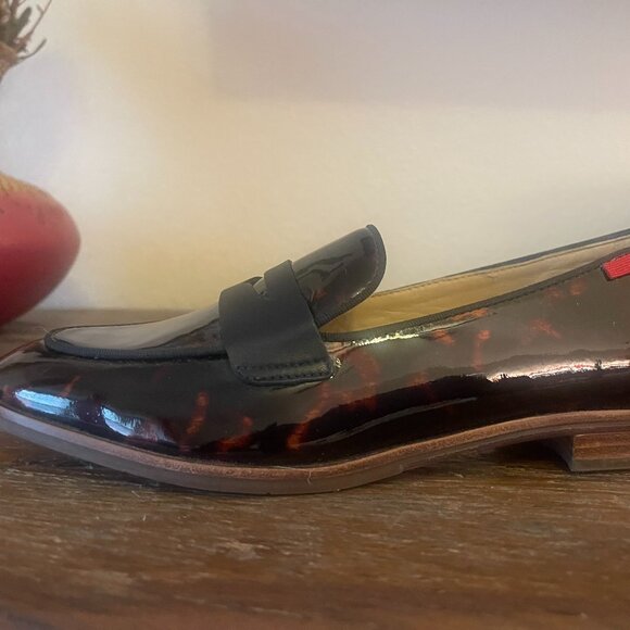 Marc Joseph New York Bryant Park Black/Tortoise Loafers   Size 8 - Picture 3 of 10